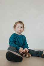 Load image into Gallery viewer, Long Sleeve Tee | Sapphire - Size 12-18M