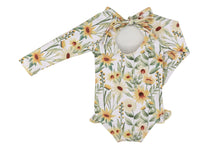 Load image into Gallery viewer, The "Brooklyn" Ruffle Rashguard Suit - Size 6/12M or 10/11Y