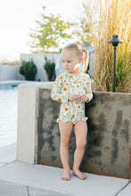 Load image into Gallery viewer, The "Brooklyn" Ruffle Rashguard Suit - Size 6/12M or 10/11Y