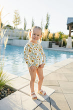 Load image into Gallery viewer, The "Brooklyn" Ruffle Rashguard Suit - Size 6/12M or 10/11Y