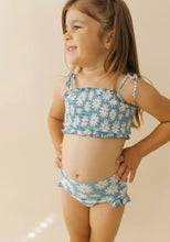 Load image into Gallery viewer, The "Chloe" Girls High Waist Smocked Bikini - Size 2/3Y