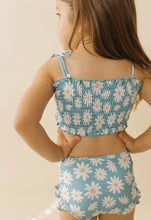 Load image into Gallery viewer, The "Chloe" Girls High Waist Smocked Bikini - Size 2/3Y