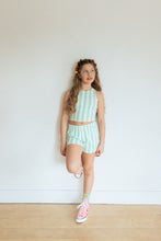 Load image into Gallery viewer, Youth High Neck Tank | Cabana Stripe
