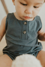 Load image into Gallery viewer, Shorts Romper | Wild Blueberry
