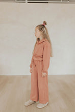 Load image into Gallery viewer, Youth Terry Cinch Waist Hoodie | Lunar Blush
