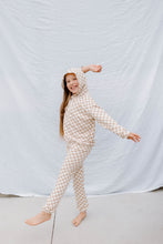 Load image into Gallery viewer, Terry Sweatpants | Beige Checkers
