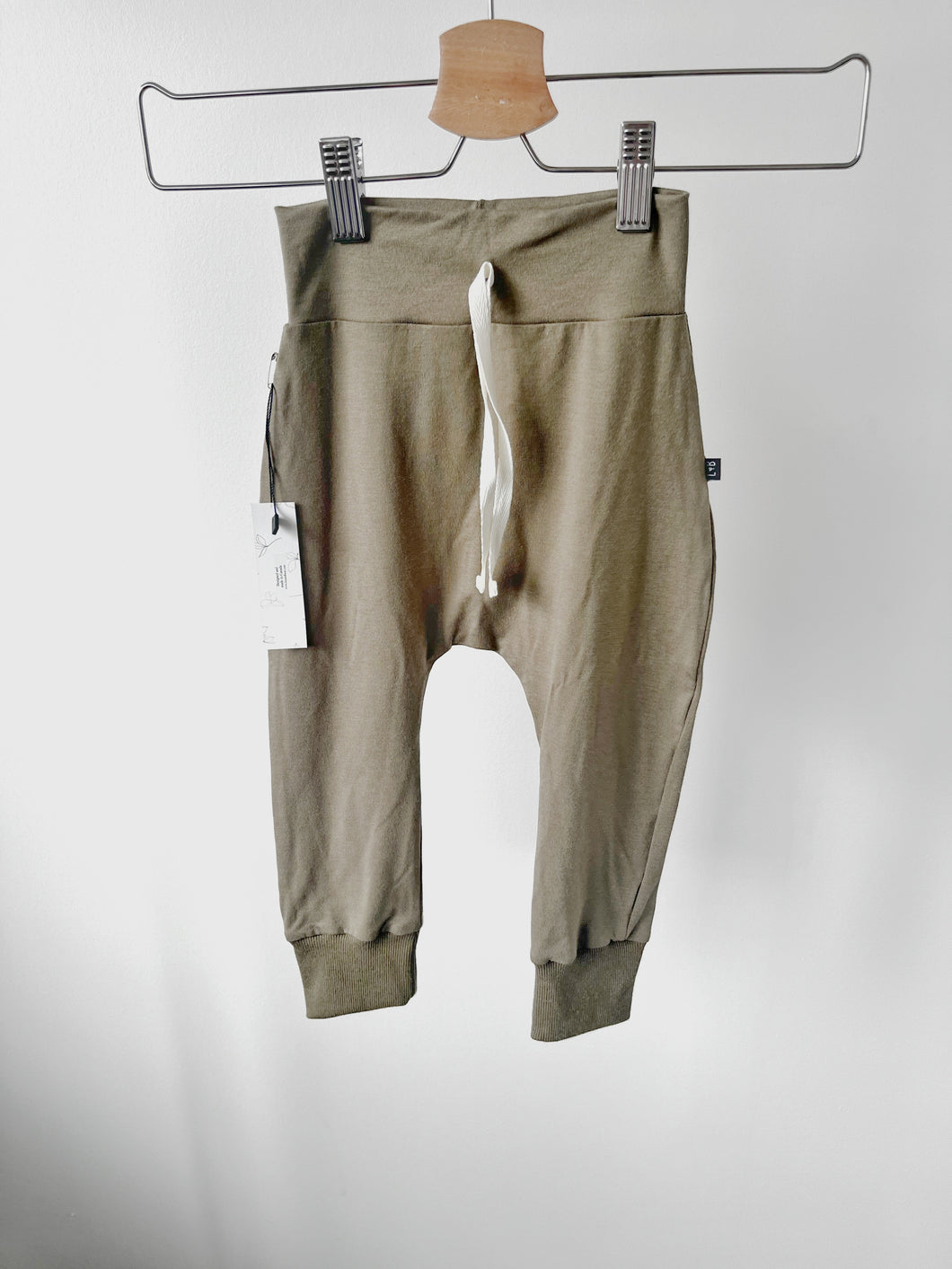 Noah Harem Pants | Olive - Size 1/2Y