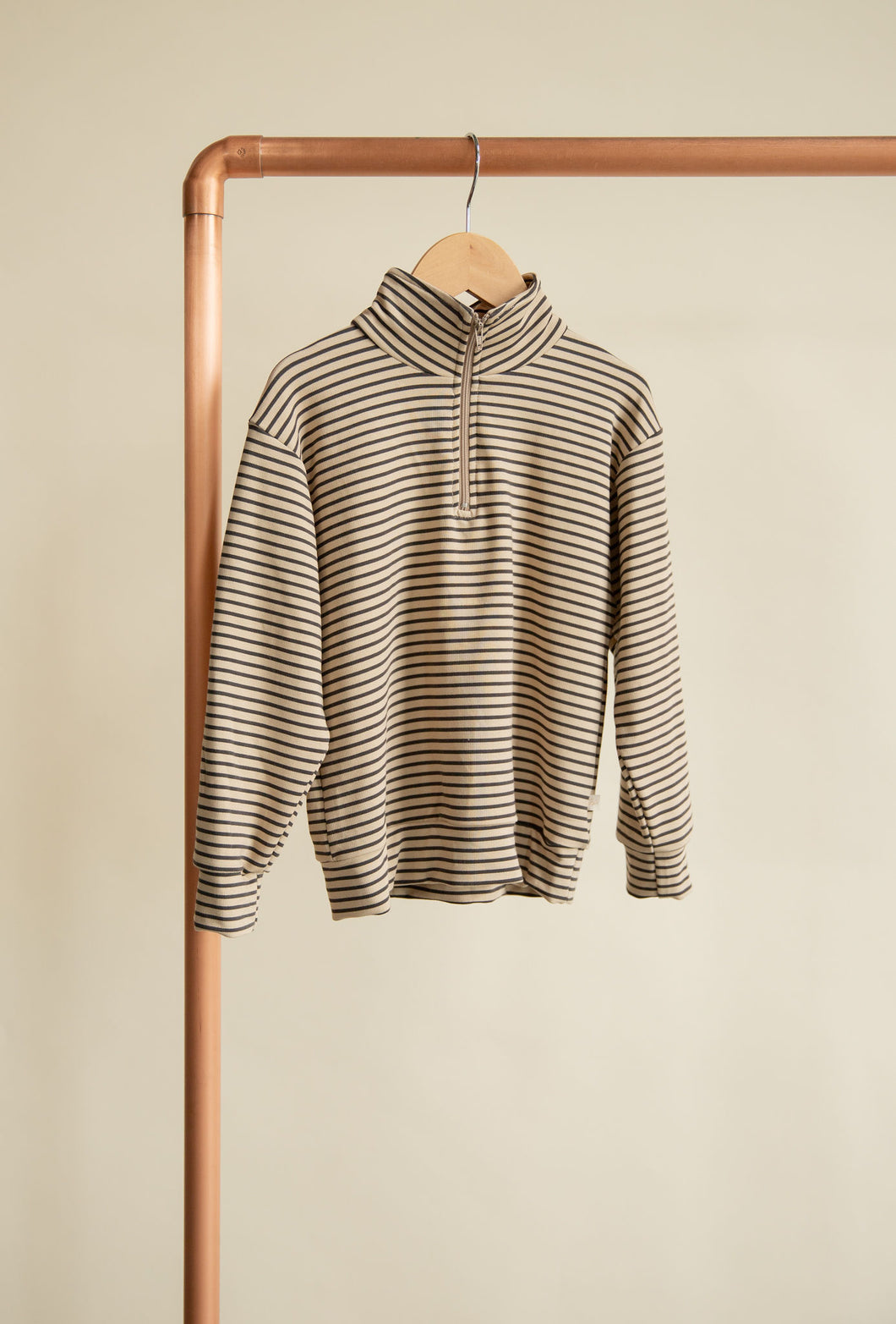 Youth Terry 1/4 Zip | Sandstripe (PREORDER)