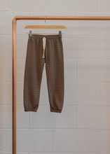 Load image into Gallery viewer, Terry Sweatpants | Mocha Stripes
