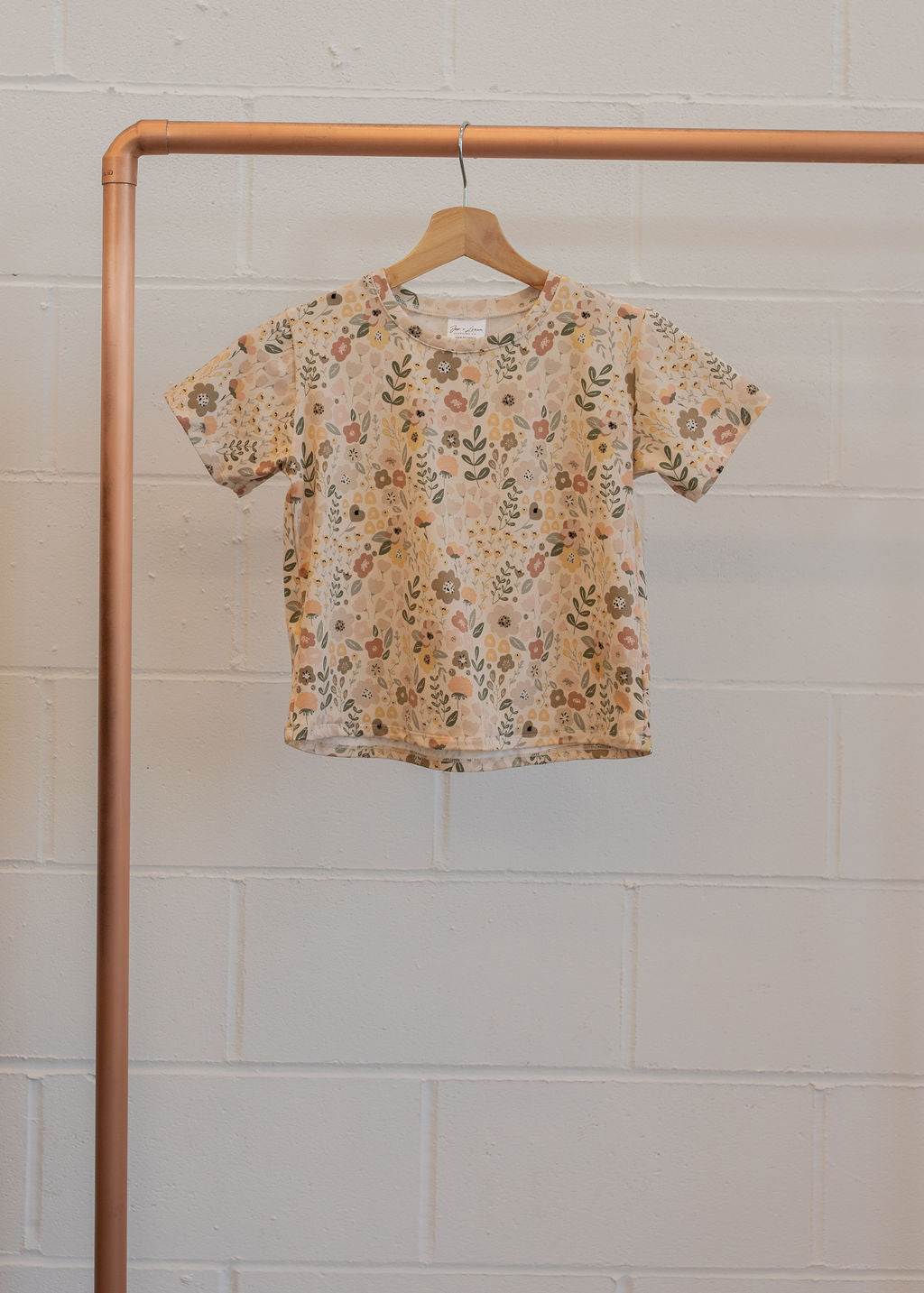 Youth Cropped Tee | Fall Floral