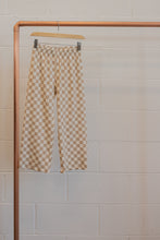 Load image into Gallery viewer, Youth Wide Leg Pants | Beige Checkers
