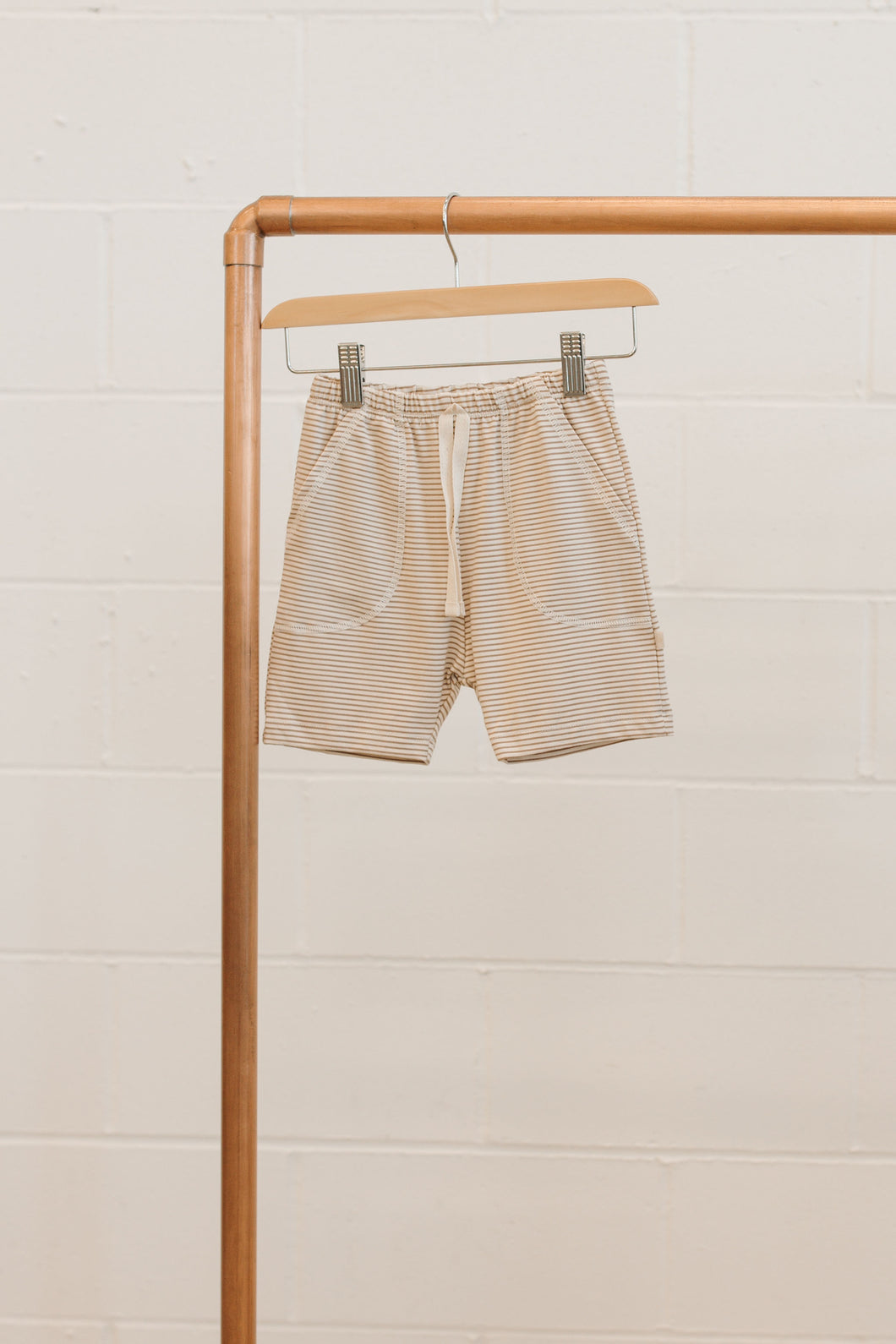 Everyday Shorts | Mini Latte Stripe