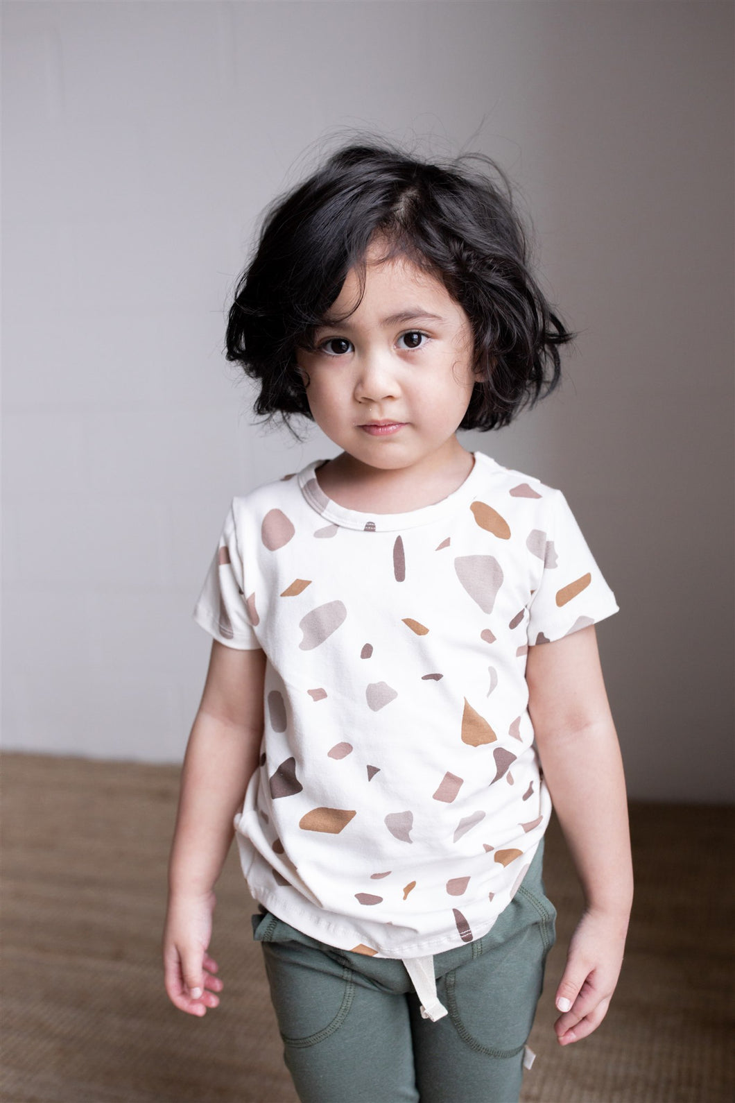 Basic Tee | Muted Boulders - Size 6-12M OR 10/11Y