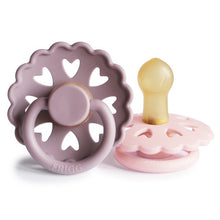 Load image into Gallery viewer, FRIGG Andersen Natural Rubber Baby Pacifier | Twilight Mauve / White Lilac
