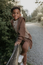 Load image into Gallery viewer, Knit Button Cardigan | Cocoa Brown with Portabella - Size 2/3Y
