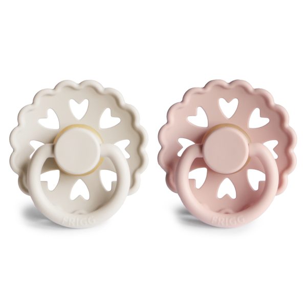 FRIGG Andersen Natural Rubber Baby Pacifier | Cream / Blush