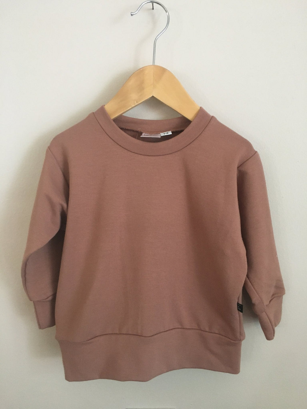 Drop Sleeve Tunic Sweatshirt | Dusty Rose