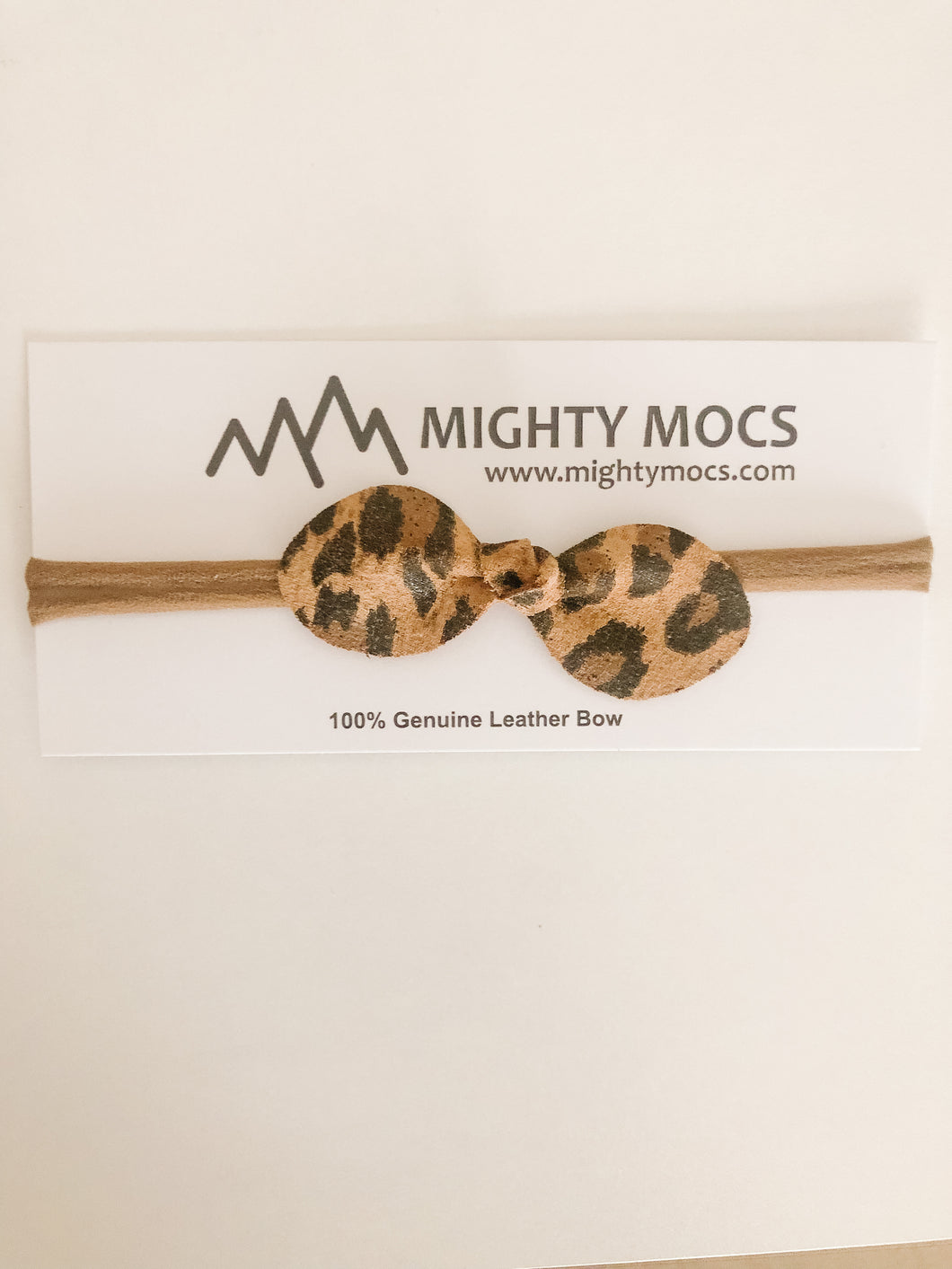 Large Petal Bow Headband | Leopard