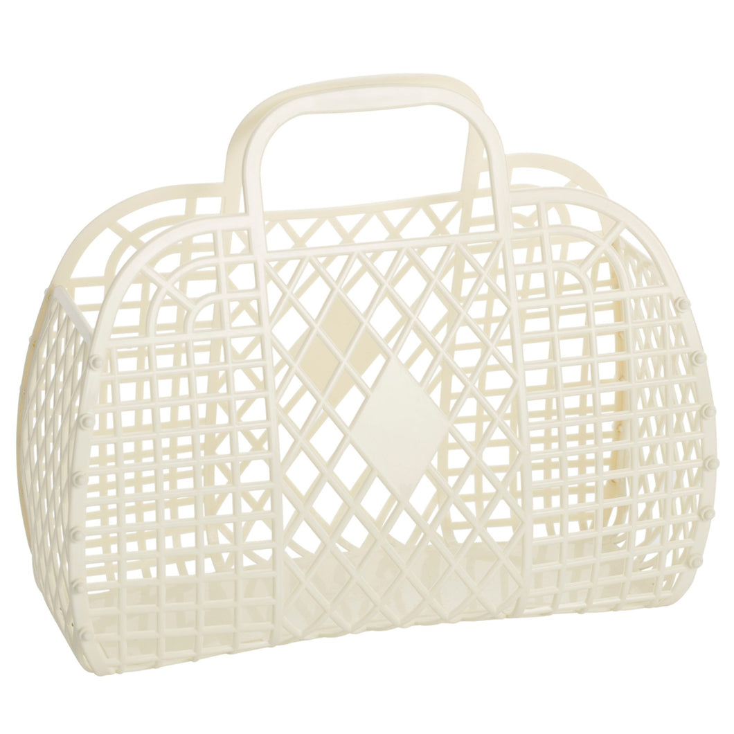 Retro Basket | Cream (Large)