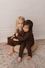 Load image into Gallery viewer, Kids Ribbed Leggings | Brown Leopard
