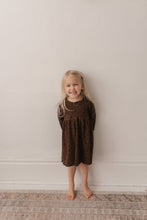 Load image into Gallery viewer, 3Q Sleeve Dress | Ribbed Brown Leopard

