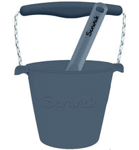 Load image into Gallery viewer, Scrunch Bucket and Spade | Steel Blue
