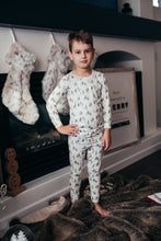 Load image into Gallery viewer, Holiday Bamboo Pajama Set | Holiday Tree Farm - Size 10/11Y

