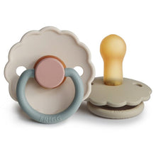 Load image into Gallery viewer, FRIGG Daisy Natural Rubber Baby Pacifier | Cotton Candy/Sandstone
